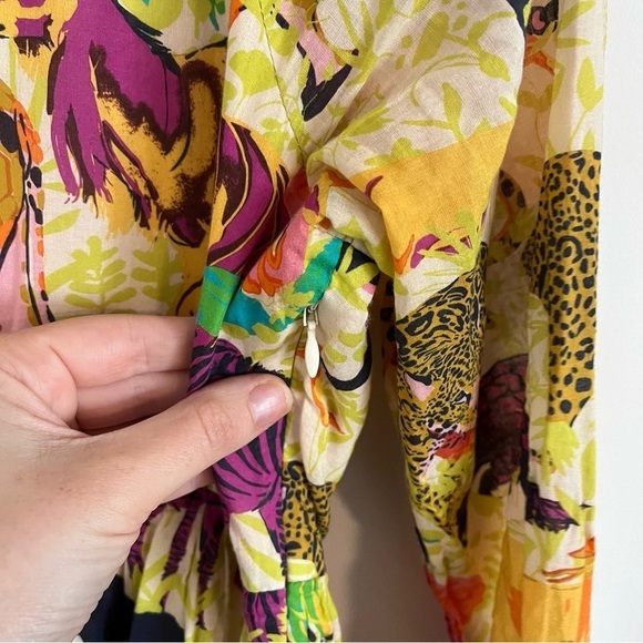 J. CREW Tiered Popover Dress in Ratti Safari Print AP199 - Picture 10 of 14